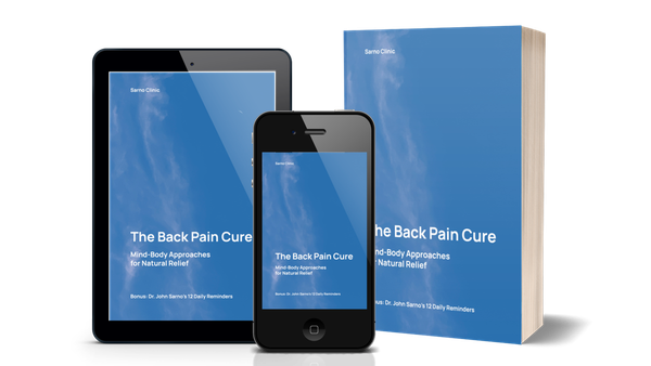 Covers of “Dr. John Sarno’s Mind-Body Breakthrough: Healing Back Pain for Good” by Sarno Clinic