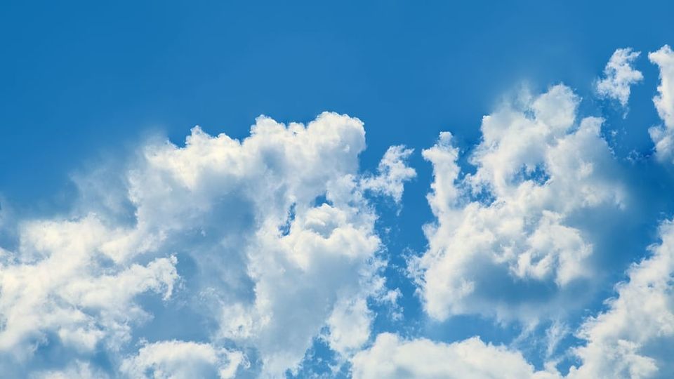 Photo of clouds shows the dispersal and elimination of neck pain using techniques pioneered by Dr. John Sarno.