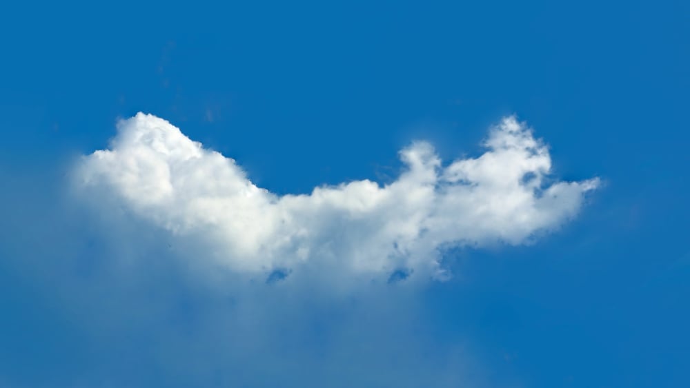 Photo of clouds shows how eliminating chronic pain can improve wellbeing and quality of life.